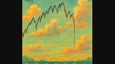 Stock market crash depicted using Ghibli-style meme. (Screengrab) Stock market crash depicted using Ghibli-style meme. (Screengrab)