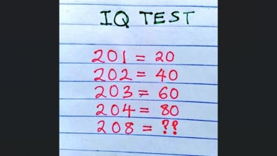 A brain teaser shared on X perplexed users with its tricky number pattern. (X/@brainyquiz_) A brain teaser shared on X perplexed users with its tricky number pattern. (X/@brainyquiz_)