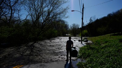 At least 23 people have been killed by ongoing storms since last week, and overflowing rivers presented the danger when they unleashed catastrophic tornadoes and soaked the area with severe rain. (AP Photo/Carolyn Kaster) (AP) At least 23 people have been killed by ongoing storms since last week, and overflowing rivers presented the danger when they unleashed catastrophic tornadoes and soaked the area with severe rain. (AP Photo/Carolyn Kaster) (AP)