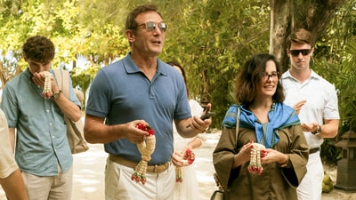 A still of actor Jason Isaacs from the third season of HBO series 'The White Lotus'. (PTI) A still of actor Jason Isaacs from the third season of HBO series 'The White Lotus'. (PTI)