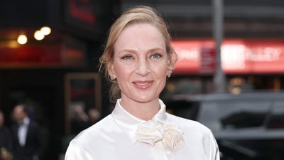 NEW YORK, NEW YORK - APRIL 03: Uma Thurman attends "Good Night And Good Luck" Broadway Opening Night at Winter Garden Theatre on April 03, 2025 in New York City. Jamie McCarthy/Getty Images/AFP (Photo by Jamie McCarthy / GETTY IMAGES NORTH AMERICA / Getty Images via AFP) (Getty Images via AFP) NEW YORK, NEW YORK - APRIL 03: Uma Thurman attends "Good Night And Good Luck" Broadway Opening Night at Winter Garden Theatre on April 03, 2025 in New York City. Jamie McCarthy/Getty Images/AFP (Photo by Jamie McCarthy / GETTY IMAGES NORTH AMERICA / Getty Images via AFP) (Getty Images via AFP)
