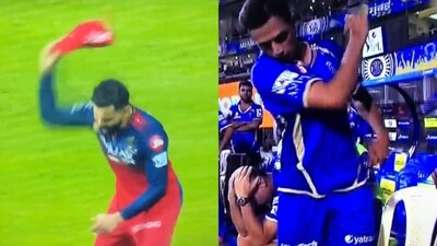 Virat Kohli throws his cap in anger against MI. (X Images) Virat Kohli throws his cap in anger against MI. (X Images)