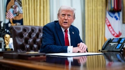 US President Donald Trump speaks during an executive order signing in the Oval Office of the White House in Washington (Bloomberg) US President Donald Trump speaks during an executive order signing in the Oval Office of the White House in Washington (Bloomberg)