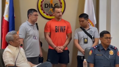 Philippine authorities detain Russian vlogger Vitaly Zdorovetskiy for legal accountability over his controversial livestream antics. (X/DILG) Philippine authorities detain Russian vlogger Vitaly Zdorovetskiy for legal accountability over his controversial livestream antics. (X/DILG)