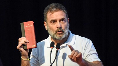 During the 'Samvidhan Suraksha Sammelan' seminar in Patna, Rahul Gandhi had made the remark about the Constitution being 1000 years old. (ANI) During the 'Samvidhan Suraksha Sammelan' seminar in Patna, Rahul Gandhi had made the remark about the Constitution being 1000 years old. (ANI)