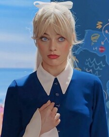 Barbie’s collared look – Preppy and pretty in pastels (Pinterest)