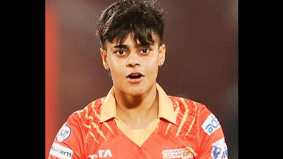 Cricketers Kashvee Gautam (HT Photo)