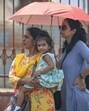 Tourists out on a hot day at Red Fort in New Delhi on Tuesday. (Sanchit Khanna/ HT Photo) Tourists out on a hot day at Red Fort in New Delhi on Tuesday. (Sanchit Khanna/ HT Photo)