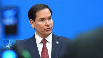 Marco Rubio’s bodyguard arrested in Brussels over ‘erratic’ behaviour (Photo by Jacquelyn Martin / POOL / AFP) (AFP) Marco Rubio’s bodyguard arrested in Brussels over ‘erratic’ behaviour (Photo by Jacquelyn Martin / POOL / AFP) (AFP)