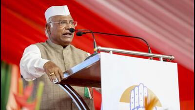 Congress chief Mallikarjun Kharge. (PTI) Congress chief Mallikarjun Kharge. (PTI)