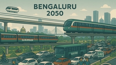 A user generated a futuristic version of Bengaluru using ChatGPT. (X/Sivasubramanyam Jayaraman) A user generated a futuristic version of Bengaluru using ChatGPT. (X/Sivasubramanyam Jayaraman)