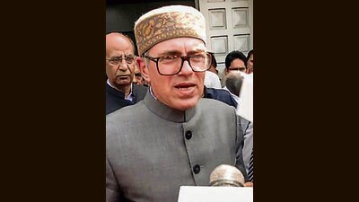 Jammu and Kashmir chief minister Omar Abdullah speaks to the media in Jammu on Wednesday. (ANI) Jammu and Kashmir chief minister Omar Abdullah speaks to the media in Jammu on Wednesday. (ANI)