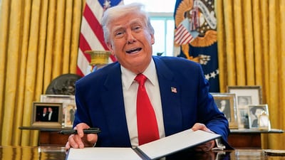 Trump order the DOJ to investigate Miles Taylor and Chris Krebs (REUTERS)