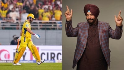Navjot Singh Sidhu wrote a post on X where he took a jibe at Ambati Rayudu for his commentary on MS Dhoni. (PTI and X Image) Navjot Singh Sidhu wrote a post on X where he took a jibe at Ambati Rayudu for his commentary on MS Dhoni. (PTI and X Image)