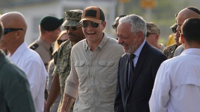 Pete Hegseth, center, walked with Panama Canal Authority Administrator Ricaurte Vasquez during a tour of the Panama Canal's Miraflores Locks in Panama City, Tuesday, April 8, 2025. (AP Photo/Matias Delacroix) (AP) Pete Hegseth, center, walked with Panama Canal Authority Administrator Ricaurte Vasquez during a tour of the Panama Canal's Miraflores Locks in Panama City, Tuesday, April 8, 2025. (AP Photo/Matias Delacroix) (AP)