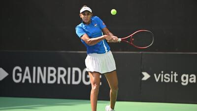 Shrivalli registered a stunning 6-2, 6-4 win against world No.170 Lanlana Tararudee to give India the lead in the tie. (MSLTA) Shrivalli registered a stunning 6-2, 6-4 win against world No.170 Lanlana Tararudee to give India the lead in the tie. (MSLTA)