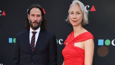 Keanu Reeves and Alexandra Grant attend MOCA Gala 2022 in Los Angeles. (AFP) (AFP) Keanu Reeves and Alexandra Grant attend MOCA Gala 2022 in Los Angeles. (AFP) (AFP)