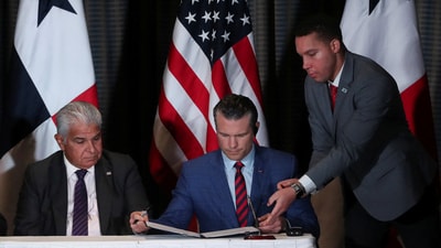Meanwhile, Hegseth's words against China elicited a strong response from the Chinese government, which stated: "Who represents the real threat to the Canal? People will make their own judgement.” (REUTERS)