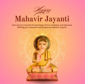 Wishing peace and non-violence on Mahavir Jayanti. (Canva) Wishing peace and non-violence on Mahavir Jayanti. (Canva)