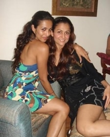 Malaika Arora with sister Amrita Arora Malaika Arora with sister Amrita Arora