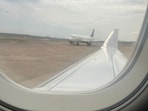 A plane carrying lawmakers was struck by another aircraft while taxiing at Ronald Reagan Washington National Airport.