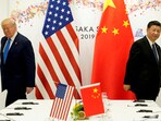 US President Donald Trump attends a bilateral meeting with China's President Xi Jinping during the G20 leaders summit in Osaka, Japan in 2019.