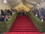 Met Gala red carpet. Met Gala red carpet.