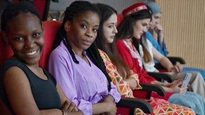 Students from different countries attending the event (MushtaqAli/HT)