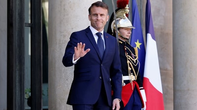 French President Emmanuel Macron, lashed out against Trump’s “brutal” and “unfounded” tariffs, calling for a pause in European investments in the U.S. until the policy was clarified. REUTERS/Stephanie Lecocq (REUTERS)
