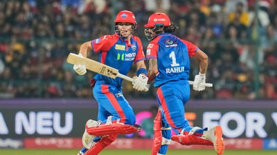 Tristan Stubbs joined Rahul in the ninth over when DC captain Axar Patel fell and the score was 58/4. RCB were well on top but DC ended up not losing a single wicket from there. Stubbs finished with a score of 38 in 23 balls. (AP) Tristan Stubbs joined Rahul in the ninth over when DC captain Axar Patel fell and the score was 58/4. RCB were well on top but DC ended up not losing a single wicket from there. Stubbs finished with a score of 38 in 23 balls. (AP)