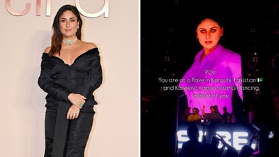 An animated avatar of Kareena Kapoor Khan by a Pakistani DJ. (File Photo, Instagram/@mr.shotbox) An animated avatar of Kareena Kapoor Khan by a Pakistani DJ. (File Photo, Instagram/@mr.shotbox)