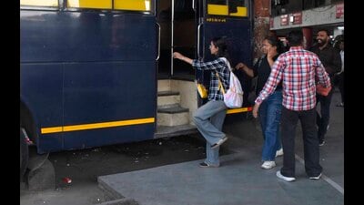 Many operators have started offering free travel for women accompanied by family members or male companions and discounts ranging from 30% to 50%. (Manish/HT) Many operators have started offering free travel for women accompanied by family members or male companions and discounts ranging from 30% to 50%. (Manish/HT)