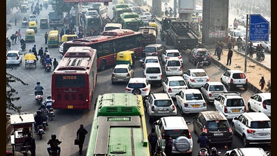 Peeragarhi Chowk in west Delhi. (File) Peeragarhi Chowk in west Delhi. (File)