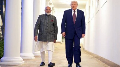 Prime Minister Narendra Modi walks along with US President Donald Trump at the White House, in Washington, DC. (Narendra Modi - X) Prime Minister Narendra Modi walks along with US President Donald Trump at the White House, in Washington, DC. (Narendra Modi - X)