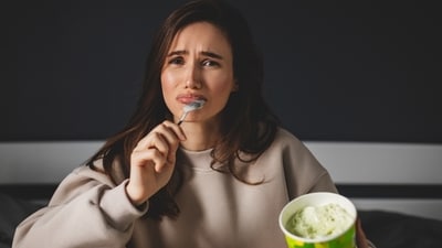 Taking a tub of ice cream when you are pmsing is common, but this is not the right, healthy eating you should follow. (Shutterstock) Taking a tub of ice cream when you are pmsing is common, but this is not the right, healthy eating you should follow. (Shutterstock)