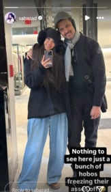 Hrithik Roshan and Saba Azad's vacation pic. Hrithik Roshan and Saba Azad's vacation pic.