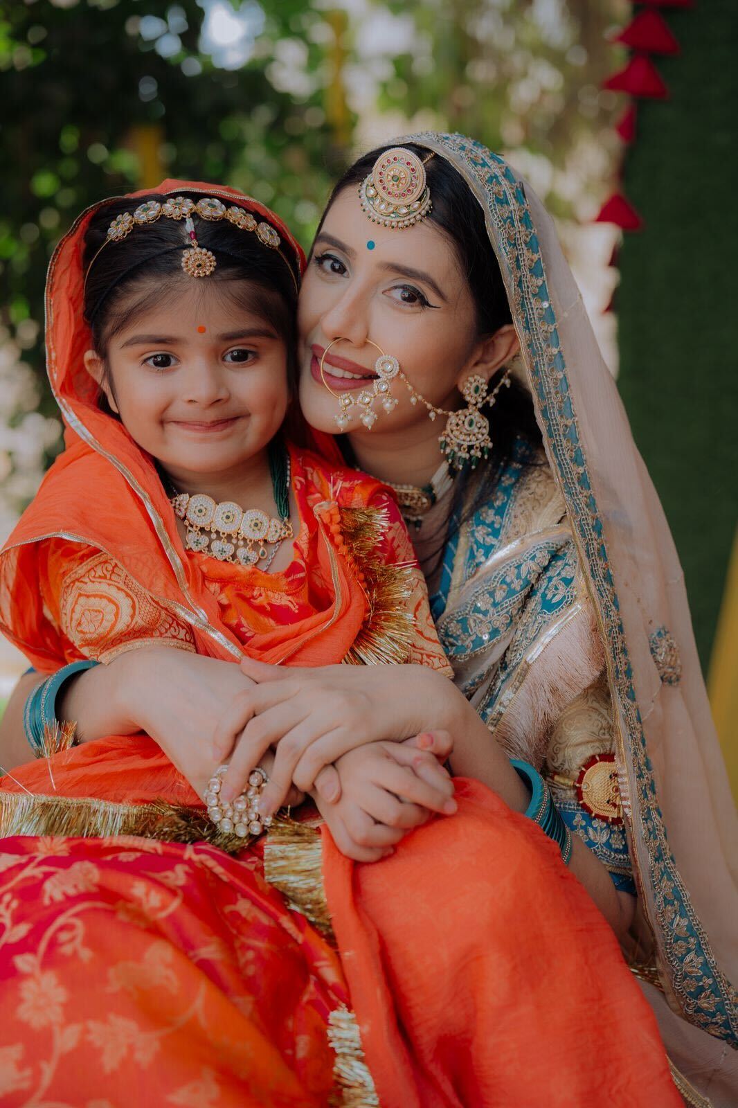 Charu Asopa with daughter Ziana