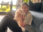 Alia Bhatt poses with her cat Edward on Pet's Day. Alia Bhatt poses with her cat Edward on Pet's Day.