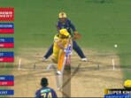 MS Dhoni was given out LBW