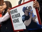 A member of the Congressional Hispanic Caucus holds a picture of Kilmar Abrego Garcia during a news conference to discuss Abrego Garcia's arrest and deportation d at Cannon House Office Building on April 9, 2025 in Washington, DC. (Photo by ALEX WONG / GETTY IMAGES NORTH AMERICA / Getty Images via AFP) A member of the Congressional Hispanic Caucus holds a picture of Kilmar Abrego Garcia during a news conference to discuss Abrego Garcia's arrest and deportation d at Cannon House Office Building on April 9, 2025 in Washington, DC. (Photo by ALEX WONG / GETTY IMAGES NORTH AMERICA / Getty Images via AFP)