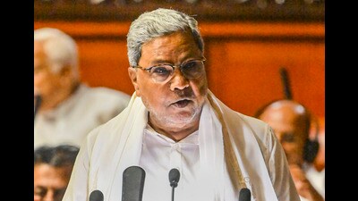 **EDS: IMAGE VIA CM OFFICE** Bengaluru: Karnataka Chief Minister Siddaramaiah presents the first state Budget of his government in Assembly, in Bengaluru, Friday, July 7, 2023. (PTI Photo) (PTI07_07_2023_000094A) (PTI) **EDS: IMAGE VIA CM OFFICE** Bengaluru: Karnataka Chief Minister Siddaramaiah presents the first state Budget of his government in Assembly, in Bengaluru, Friday, July 7, 2023. (PTI Photo) (PTI07_07_2023_000094A) (PTI)