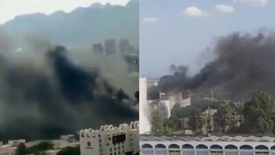 Serena Hotel in Islamabad, where PSL 2025 players and staff are staying, caught fire ahead of the season opener. (Twitter) Serena Hotel in Islamabad, where PSL 2025 players and staff are staying, caught fire ahead of the season opener. (Twitter)