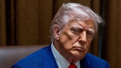 US President Donald Trump during a cabinet meeting at the White House. (Bloomberg) US President Donald Trump during a cabinet meeting at the White House. (Bloomberg)