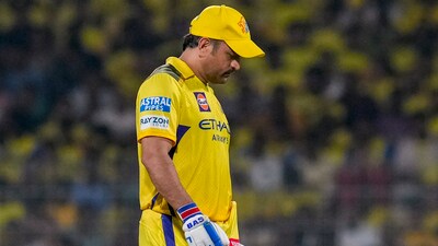 Chennai Super Kings' captain MS Dhoni returns to pavilion after his dismissal. (PTI) Chennai Super Kings' captain MS Dhoni returns to pavilion after his dismissal. (PTI)