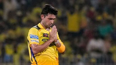 Anshul Kamboj ended that opening stand in the fifth over. (PTI) Anshul Kamboj ended that opening stand in the fifth over. (PTI)