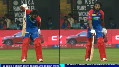 KL Rahul after winning the match against RCB KL Rahul after winning the match against RCB