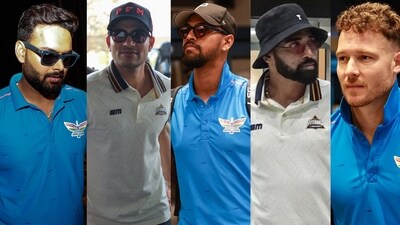 Rishabh Pant, Shubman Gill, Nicholas Pooran, Mohd Siraj and David Millar (Photos: Instagram) Rishabh Pant, Shubman Gill, Nicholas Pooran, Mohd Siraj and David Millar (Photos: Instagram)