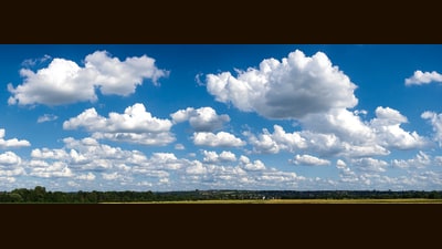Where are they going? They just won’t say: Cumulus clouds race across the sky. (Shutterstock) Where are they going? They just won’t say: Cumulus clouds race across the sky. (Shutterstock)