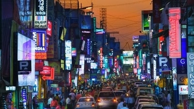 Commercial Street, Bengaluru. (pinterest) Commercial Street, Bengaluru. (pinterest)