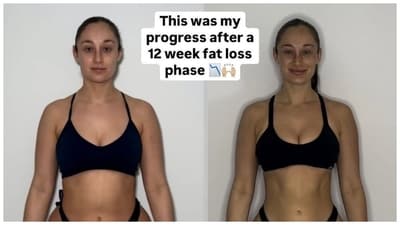 During her fat loss journey, the fitness coach avoided drinking her calories and instead preferred eating them. During her fat loss journey, the fitness coach avoided drinking her calories and instead preferred eating them.